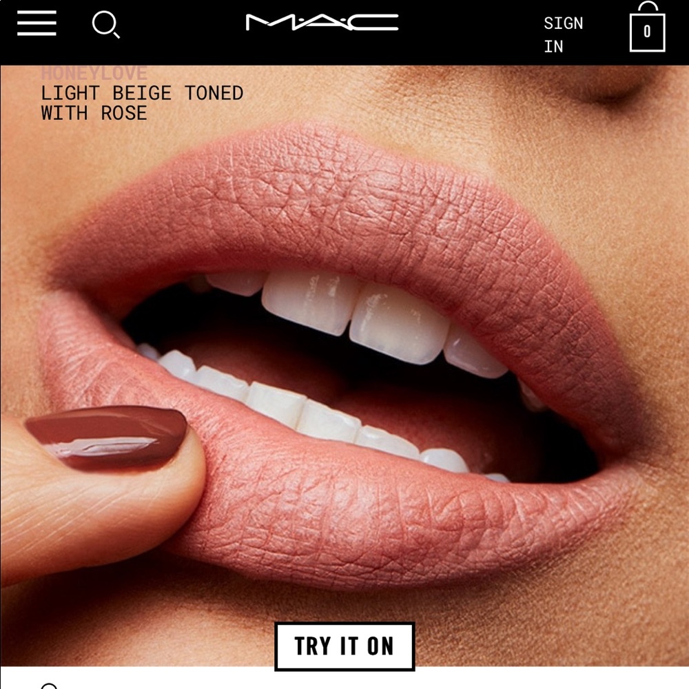 MAC Matte lipstick - honeylove - Picture 3 of 3